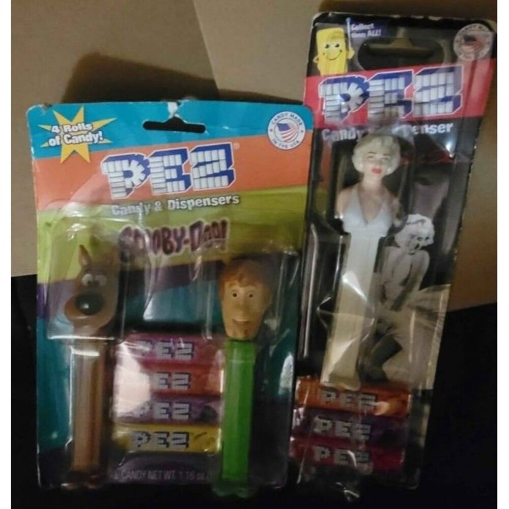Marilyn Monroe and scooby doo people dispensers